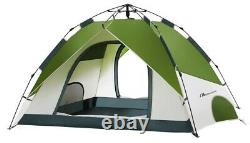 4 Person Man Instant Dome Tent Waterproof Family Camping Hiking Pop Up Shelter