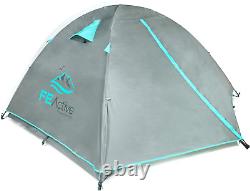 4 Person Tent Four Season 3-4 Man with 3000Mm Waterproof Rip-Stop, Full Rainfl