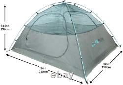 4 Person Tent Four Season 3-4 Man with 3000Mm Waterproof Rip-Stop, Full Rainfl