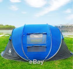 4 season pop up tent for 3-4 man, double layer camping or hiking tent