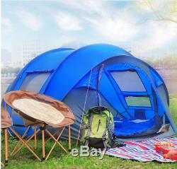 4 season pop up tent for 3-4 man, double layer camping or hiking tent