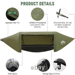 440LBS 1 Person Man Camping Hammock Tent with Mosquito Net Hanging Bed