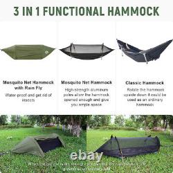 440LBS 1 Person Man Camping Hammock Tent with Mosquito Net Hanging Bed