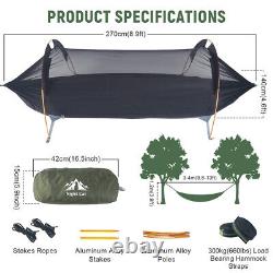 440LBS 1 Person Man Camping Hammock Tent with Mosquito Net Hanging Bed