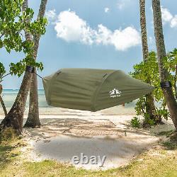 440lbs 1-2 Man Camping Hammock Tent with Mosquito Net Hanging Bed Portable NEW