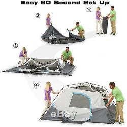 6 Man Tent With Standing Room For Camping Festivals Instant Fast Easy Setup New