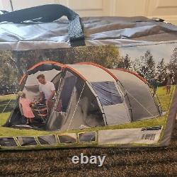 6 Man Tunnel Tent Men Person Ozark Orange and Grey Camping Staycation Family
