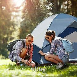 6 Person Man Dome Tent with Rainfly Easy Up Waterproof Family Camping Shelter