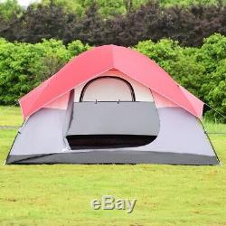 6 Persons Pop Up Easy Set-up Camping Tent with Bag