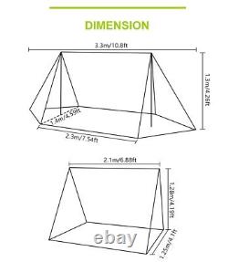 A Camping 2 Person Two Man Bushcraft Tent Woods Bush Shelter Survival Hunting