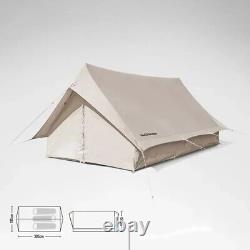 A Shape Frame Ridge White Cotton Tent Two Man 2 Person Outdoor Family Camping