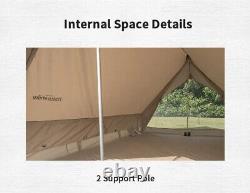 A Shape Frame Ridge White Cotton Tent Two Man 2 Person Outdoor Family Camping