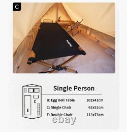 A Shape Frame Ridge White Cotton Tent Two Man 2 Person Outdoor Family Camping