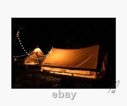 A Shape Frame Ridge White Cotton Tent Two Man 2 Person Outdoor Family Camping