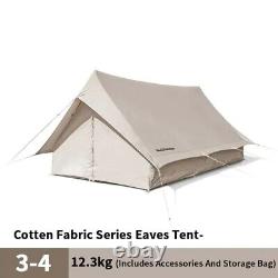 A Shape Frame Ridge White Cotton Tent Two Man 2 Person Outdoor Family Camping