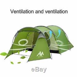 AYAMAYA Camping Tents 3-4 Person/Man/People with 2/Two Room Bedroom + Living Ro