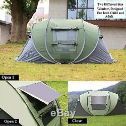 AYAMAYA Camping Tents 3-4 Person/People/Man Instant Pop Up Easy Quick Setup, Ven