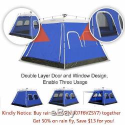 AYAMAYA Camping Tents 4-6 Persons/People/Man Instant Cabin Tent with 6 Screen