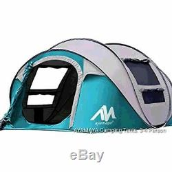 AYAMAYA Tents Family Camping 3-4 Person/People/Man Instant Pop Up Easy Quick 2