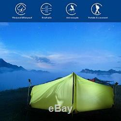 Andake 1206G Roomy One Man Camping Tent, 15D Ultra-thin Ripstop Nylon, (Tent)