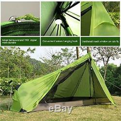 Andaker 1.6lb Ultralight Backpacking Tents One Person Man Hiking Single Camping