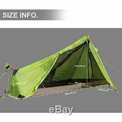 Andaker Tents 1.6lb Ultralight Backpacking One Person Man Hiking Single Camping