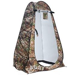 Anngrowy Pop Up Privacy Tent Shower Tent Portable Outdoor Camping Camouflage