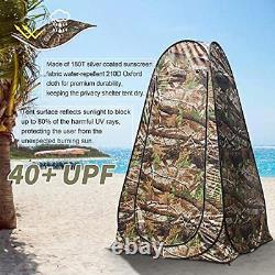 Anngrowy Pop Up Privacy Tent Shower Tent Portable Outdoor Camping Camouflage