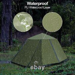 Automatic Pop Up Instant 3-4 Men Camping Tent Waterproof Outdoor Family Green US