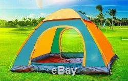 Automatic Pop Up Outdoor Family Camping Tent Oxford Cloth Fiber Windproof Warm