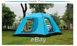 Automatic Quick Pop Up 4 Man Four Person Camping Tent Waterproof Cabin Shelter