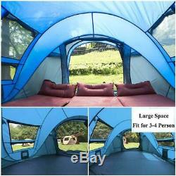 Ayamaya Pop-Up Camping Tents 3-4 Person Man Quick Easy Setup Dome Beach Shelter
