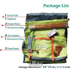 Azarxis 1 2 Man Person 3 Season Tent for Camping Backpacking Hiking Easy Set
