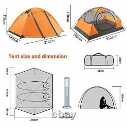 BISINNA 2 Man Camping Tent Outdoor Lightweight Waterproof Windproof Easy Setup 3