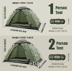 Backpacking Tent for Camping, 1/2 Person Ultralight Backpacking Tent Easy