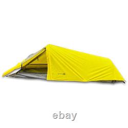 BattlBox Single Man 3 Season Ultralight Backpacking Camping Tent YellowithGray