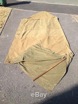 British Army 2 man Bivoac tent dated 1945 Militaria camping re-actor bushcraft