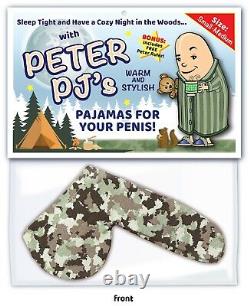 CAMPING Peter PJ's Willy Warmer WEINER SOCK Gag Gift Funny Tent Camper Birthday