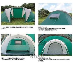 CAPTAIN STAG CS 3 room dome tent UV with bag for 4 people UA0015