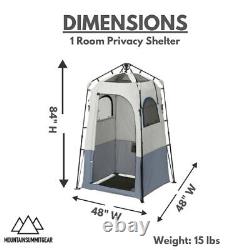 Caddis Rapid Privacy Shelter 1 Room, Camping Shower & Portable Toilet Tent, P