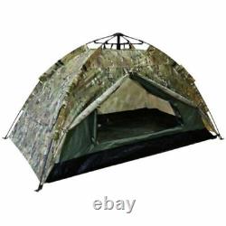 Camo AUTOMATIC 2 Man Tent / Pegs Groundsheet Carp Fishing Camping Cadet Bivvy