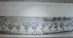 Camp Sevier S. C. Infantry Tents Photo 1918 WWI Original Panoramic 34 x 7 1/4