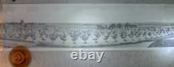 Camp Sevier S. C. Infantry Tents Photo 1918 WWI Original Panoramic 34 x 7 1/4