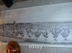 Camp Sevier S. C. Infantry Tents Photo 1918 WWI Original Panoramic 34 x 7 1/4