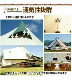 Camp Tent One Pole Glamping 400Cm For People Bell