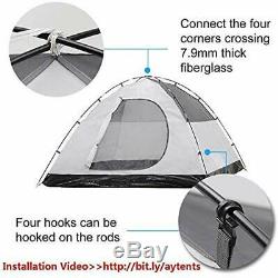 Camping Family Tents 3-4 Person/People/Man Sleeping Room + Front Porch, Durable