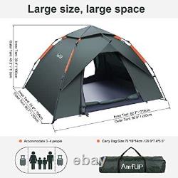 Camping Tent Automatic 2-3 Man Person Instant Tent Pop Up Ultralight Dome