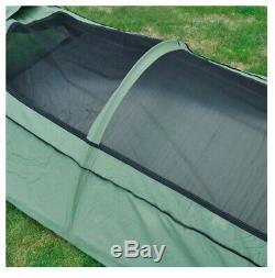 Camping Tent Survival Hiking Army 1 Person Canvas Swag Single Man Ripstop Screen