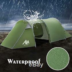 Camping Tents 3-4 Person/Man/People with 2/Two Room for Hiking Travelling