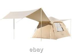 Camping Tents 3/4 Person Waterproof Instant Tents 3/4 People Cabin 4P Khaki